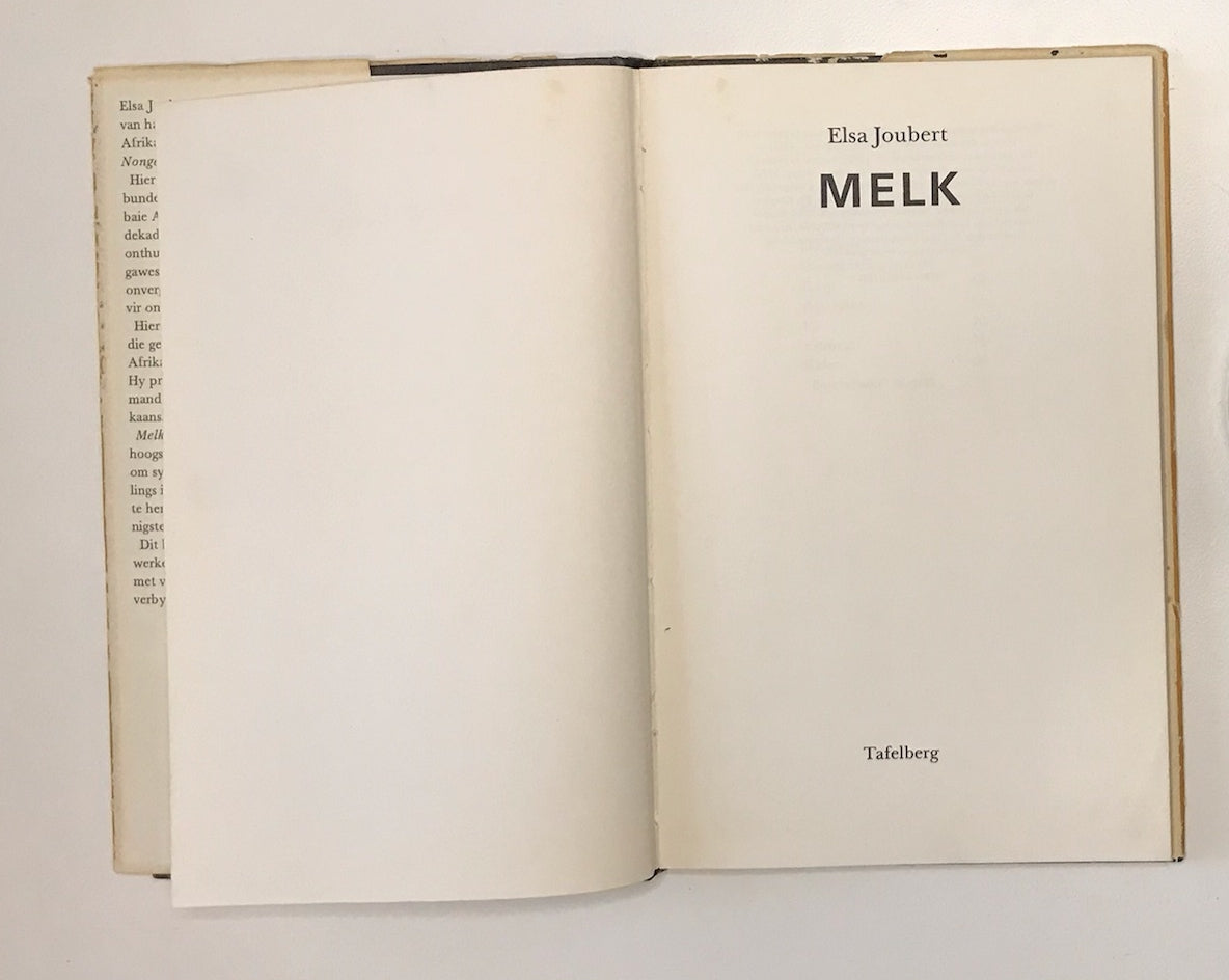 Melk - Elsa Joubert (First edition)