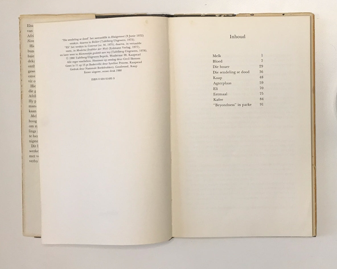 Melk - Elsa Joubert (First edition)