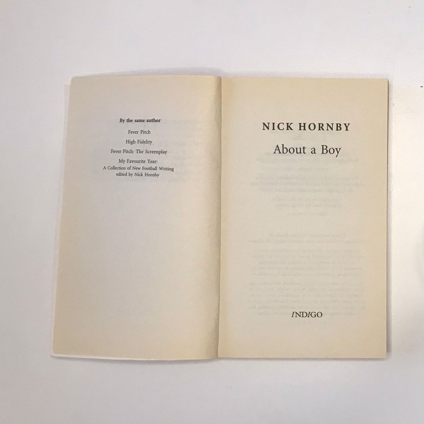 About a boy - Nick Hornby