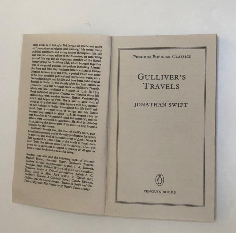 Gulliver's travels - Jonathan Swift