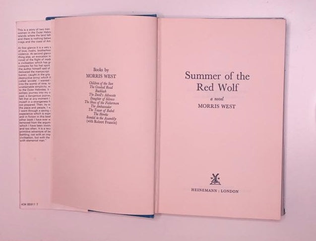 Summer of the red wolf - Morris West (First edition)