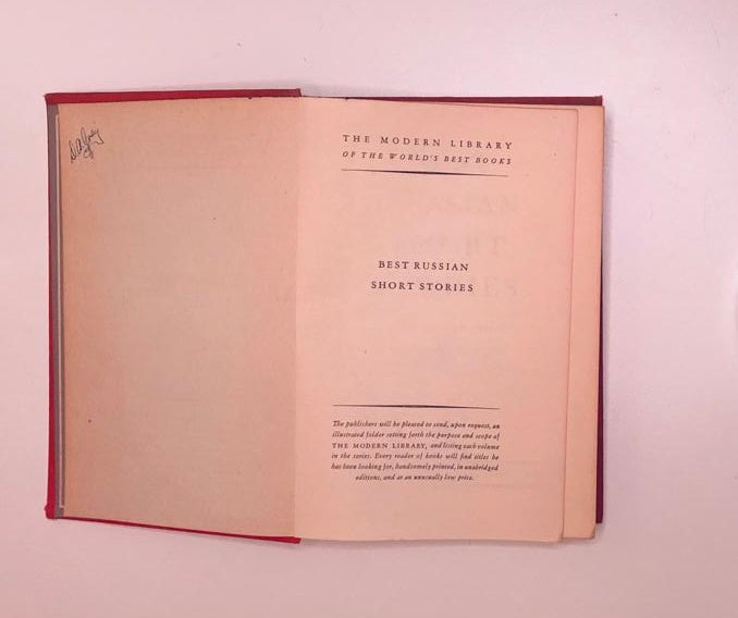 Best Russian short stories - Modern Library