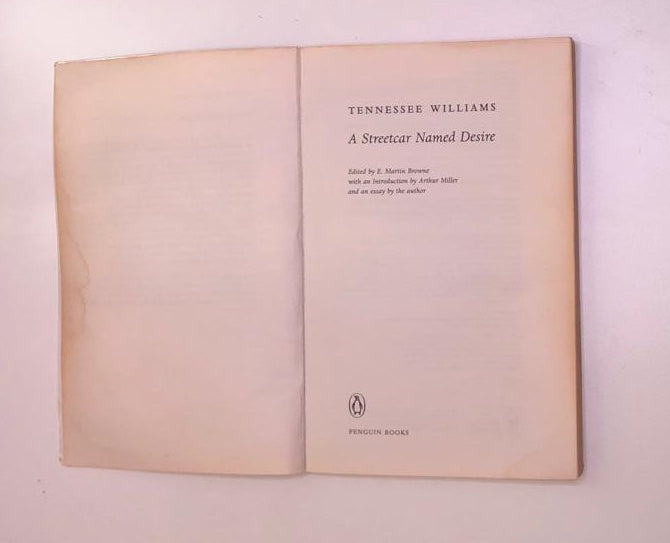 A streetcar named Desire - Tennessee Williams