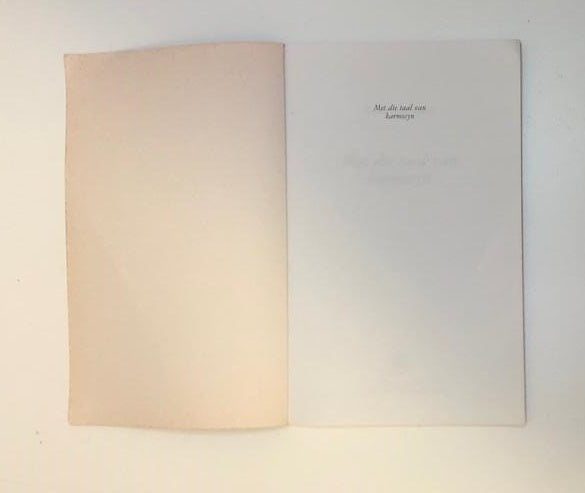 Met die taal van karmosyn -Riana Scheepers (First edition)