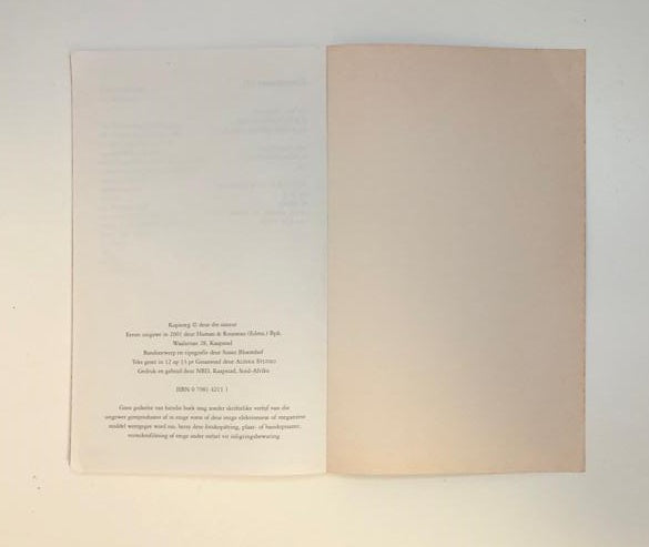 Met die taal van karmosyn -Riana Scheepers (First edition)