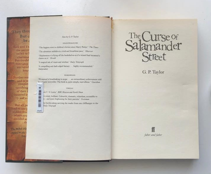 The curse of Salamander Street - G.P. Taylor