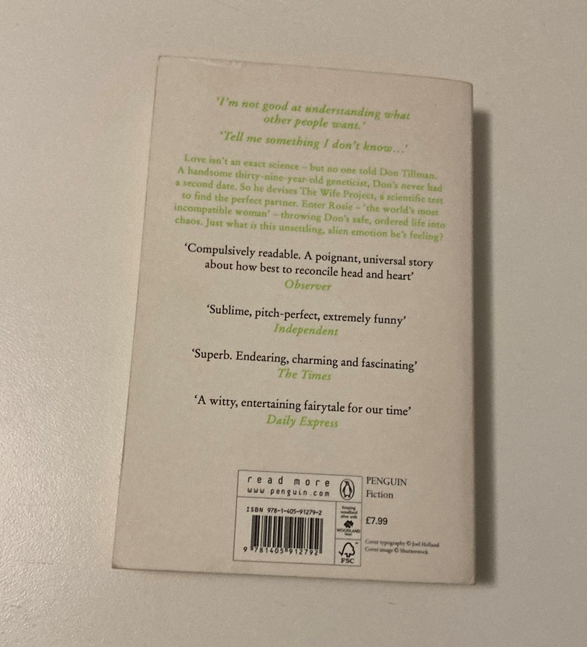 The Rosie project - Graeme Simsion (Don Tillman #1)