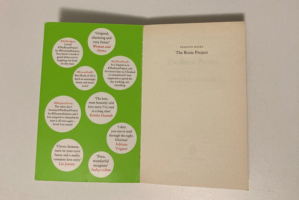The Rosie project - Graeme Simsion (Don Tillman #1)