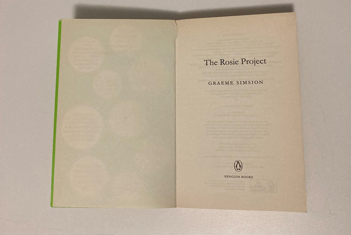 The Rosie project - Graeme Simsion (Don Tillman #1)