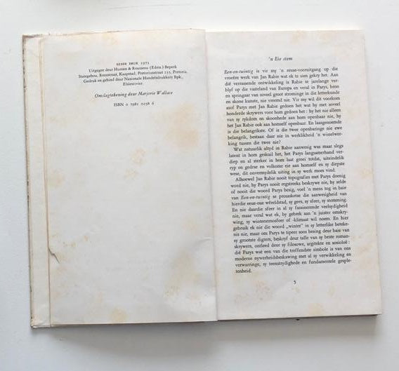 21 Jan Sebastian Rabie. Secondhand. The Story Station