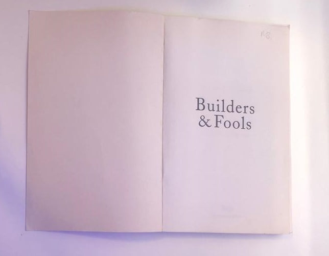 Builders & fools - Derek J. Tidball