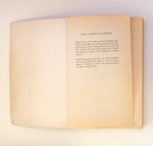 The lonely leader: Monty, 1944 - 1945 - Alistair Horne