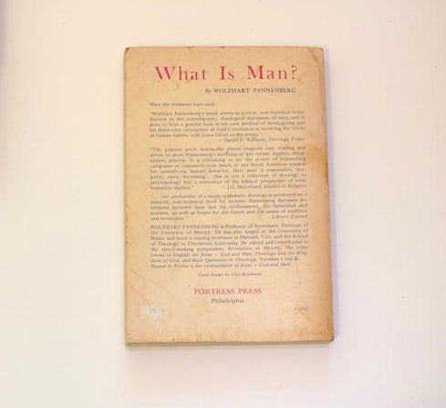 What is man? - Wholfhart Pannenberg