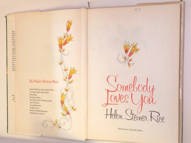 Somebody loves you - Helen Steiner Rice