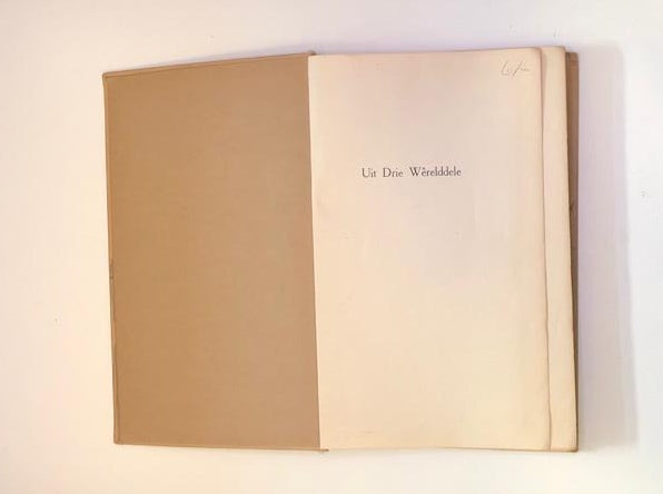 Uit drie wêrelddele: Gedigte deur C.L. Leipoldt (First edition)