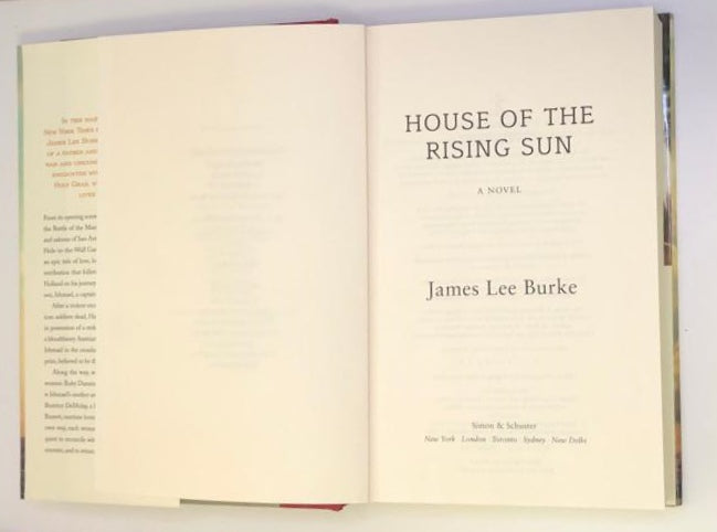 House of the rising sun - James Lee Burke (First edition)