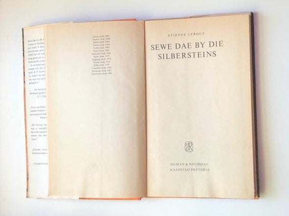 Sewe dae by die Silbersteins - Etienne Leroux