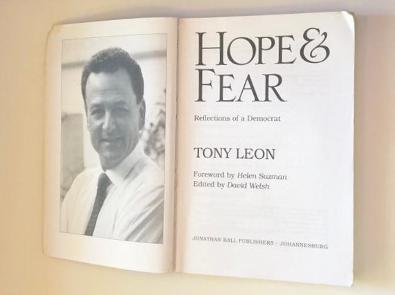 Hope & fear: Reflections of a democrat - Tony Leon