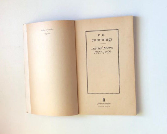 E.E. Cummings - Selected poems 1923 - 1958