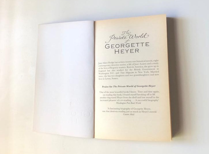 The private world of Georgette Heyer - Jane Aiken Hodge