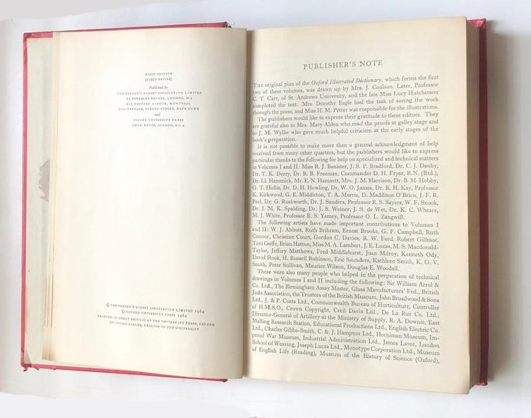 The Reader's Digest Great Encyclopaedic Dictionary  (Two books: A-L: Volume 1 / M-Z: Volume 2)