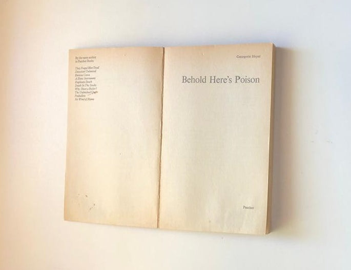 Behold, here's poison - Georgette Heyer