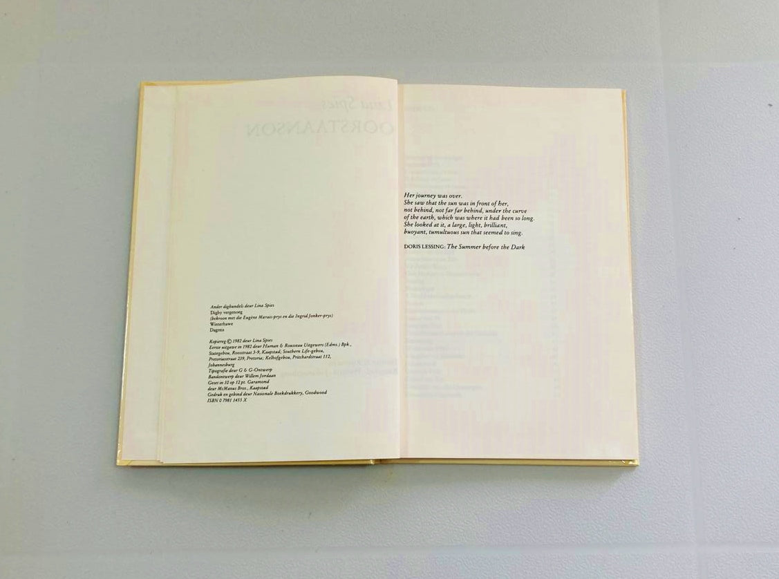 Oorstaanson - Lina Spies (First edition)