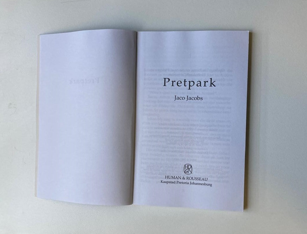 Pretpark - Jaco Jacobs (First edition)