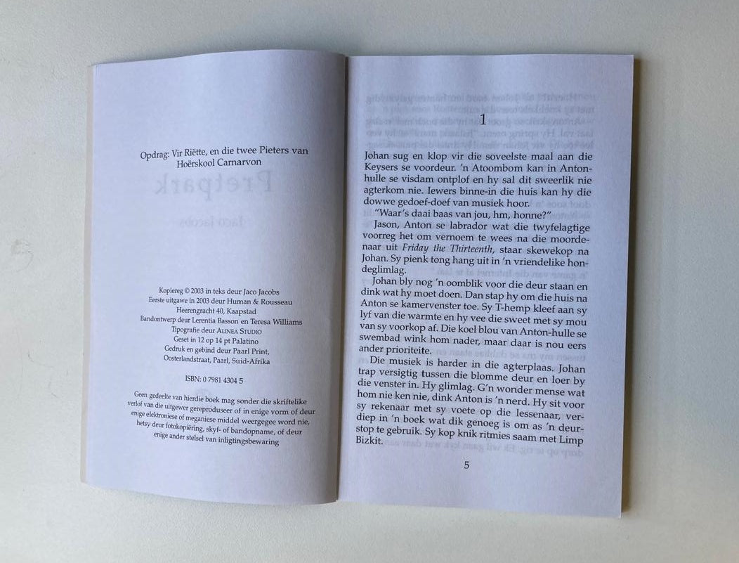 Pretpark - Jaco Jacobs (First edition)