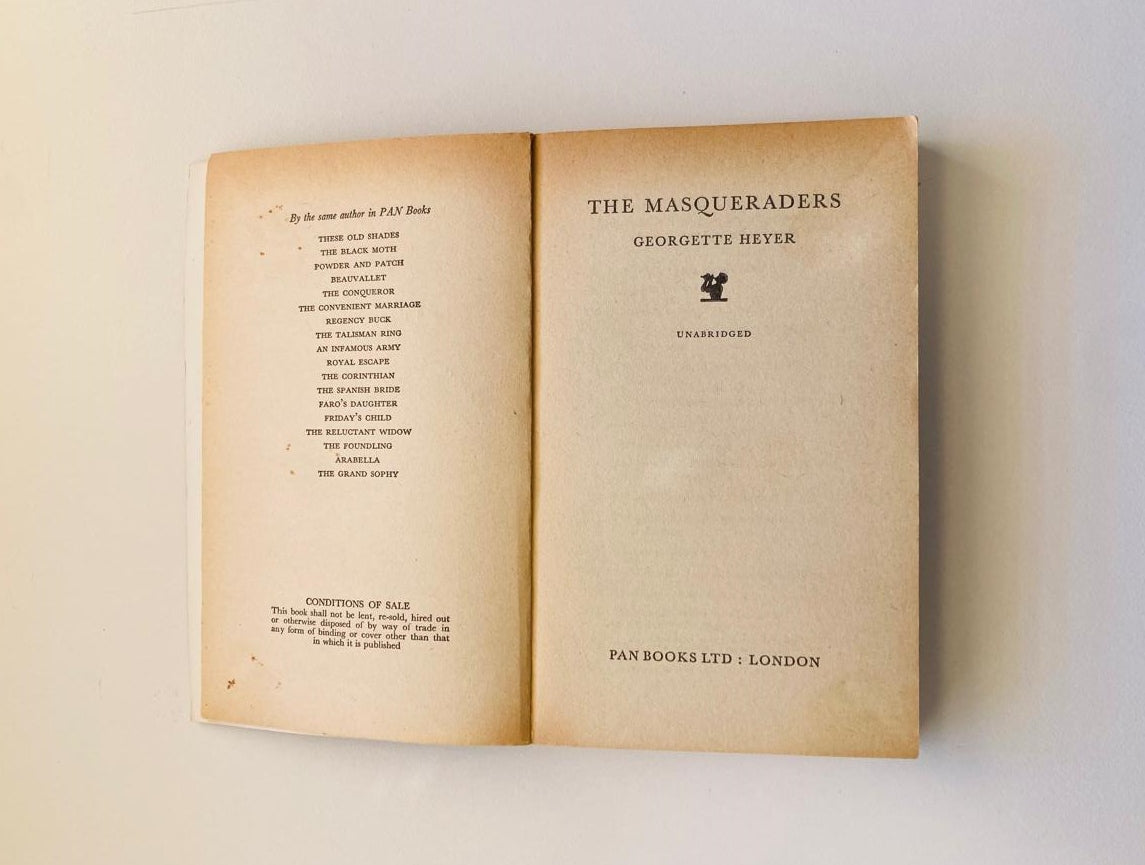 The masquerades - Georgette Heyer