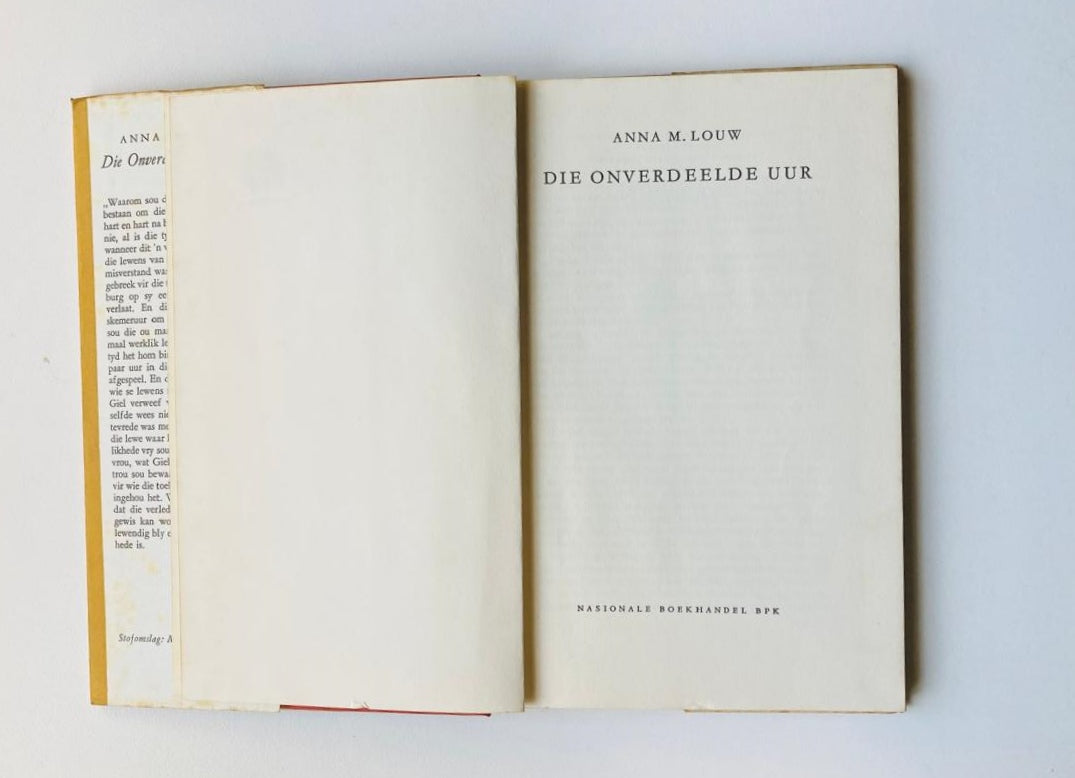 Die onverdeelde uur - Anna M. Louw