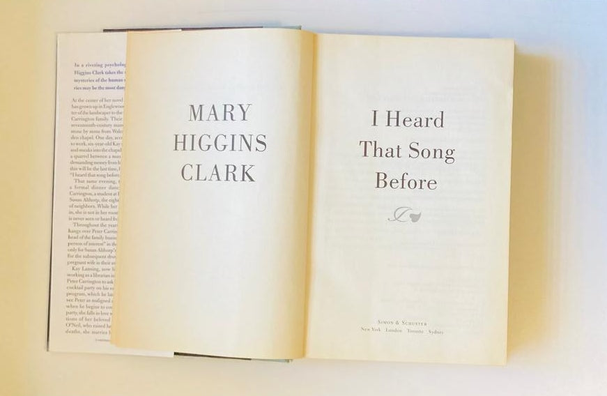 I heard that song before - Mary Higgins Clark (First edition)