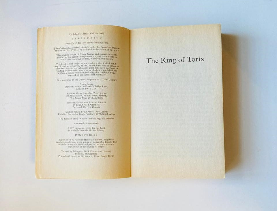 The king of torts - John Grisham