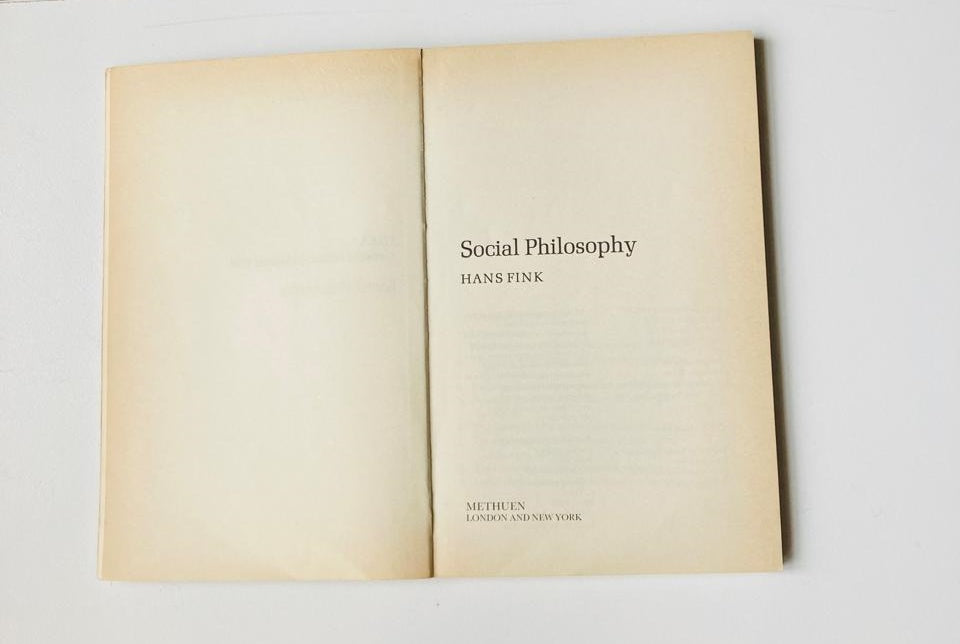 Social philosophy - Hans Fink