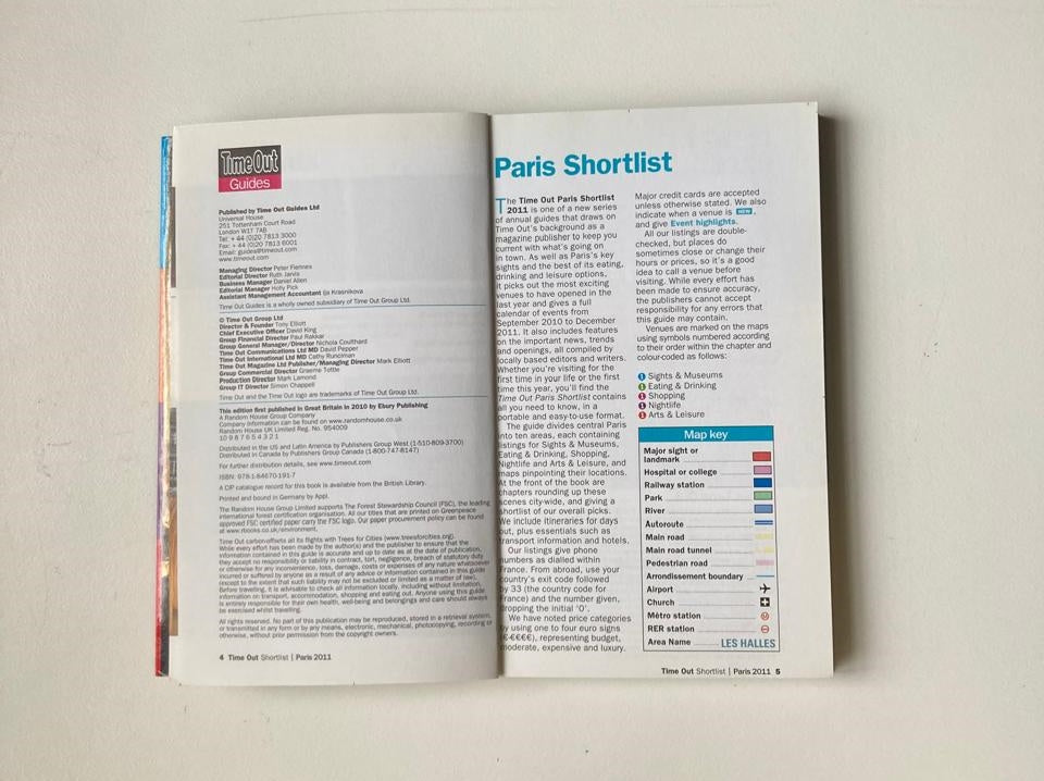 Paris 2011 - TIme Out Shortlist