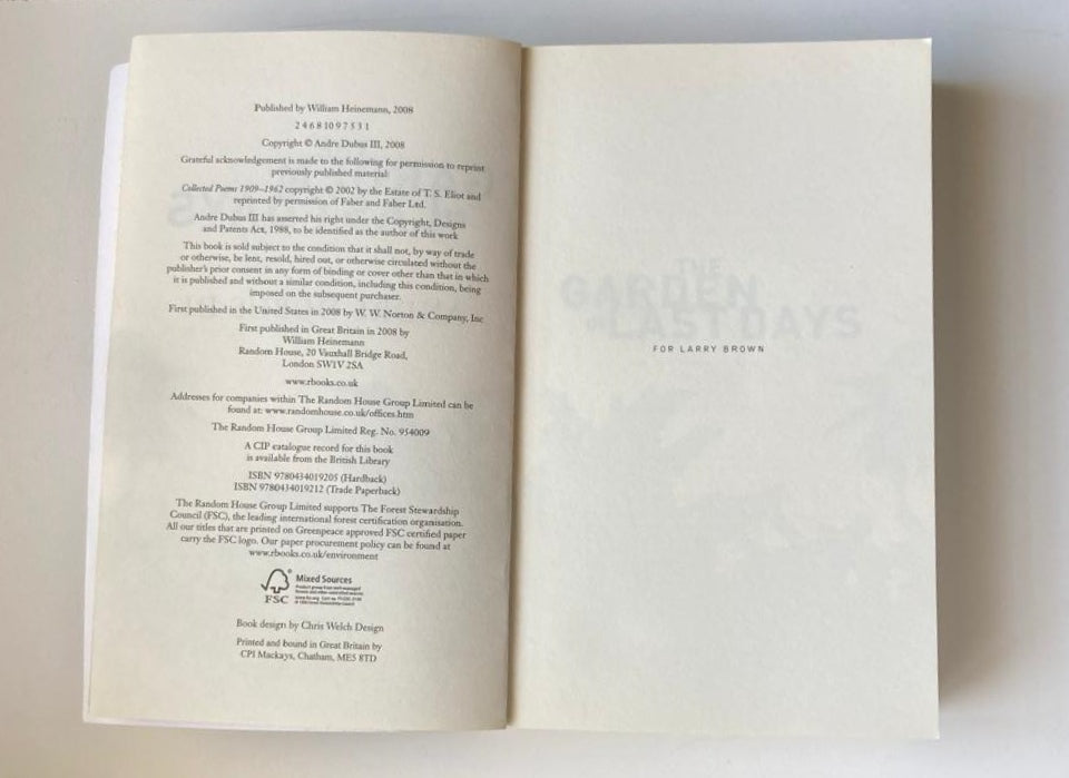 The garden of last days - Andre Dubus III