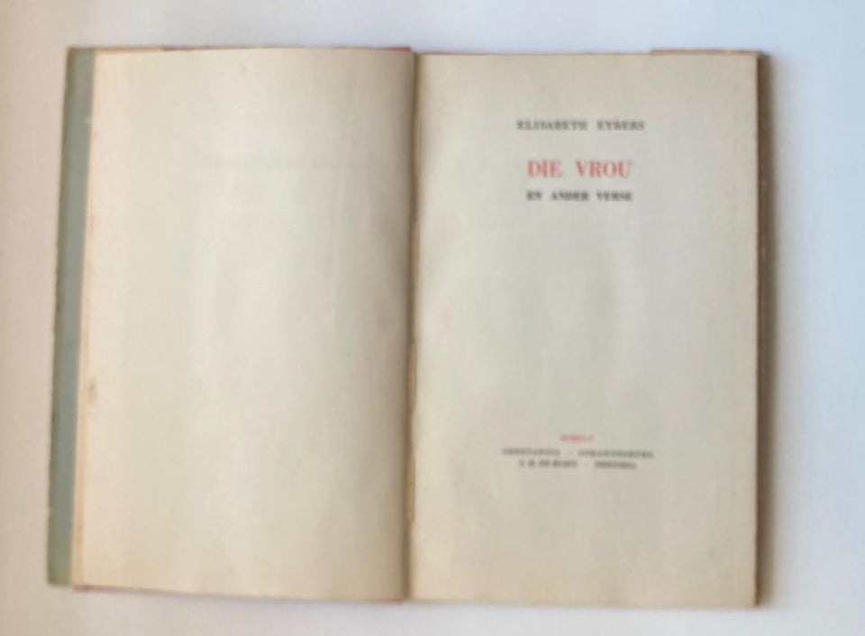 Die vrou en ander verse - Elisabeth Eybers