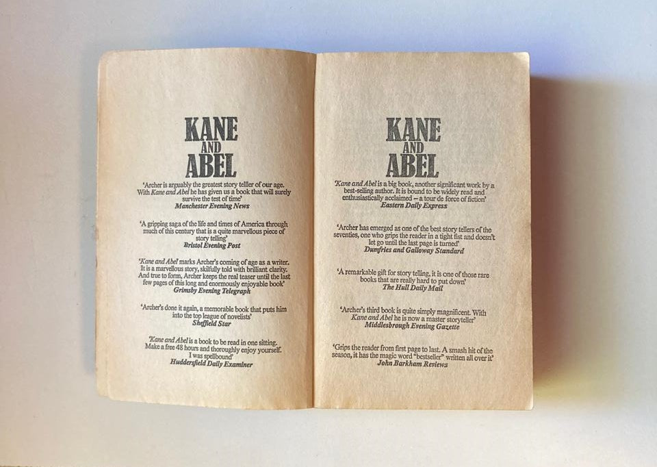 Kane and Abel - Jeffrey Archer (Kane & Abel #1)