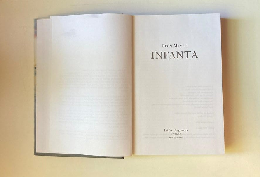 Infanta - Deon Meyer (First edition)