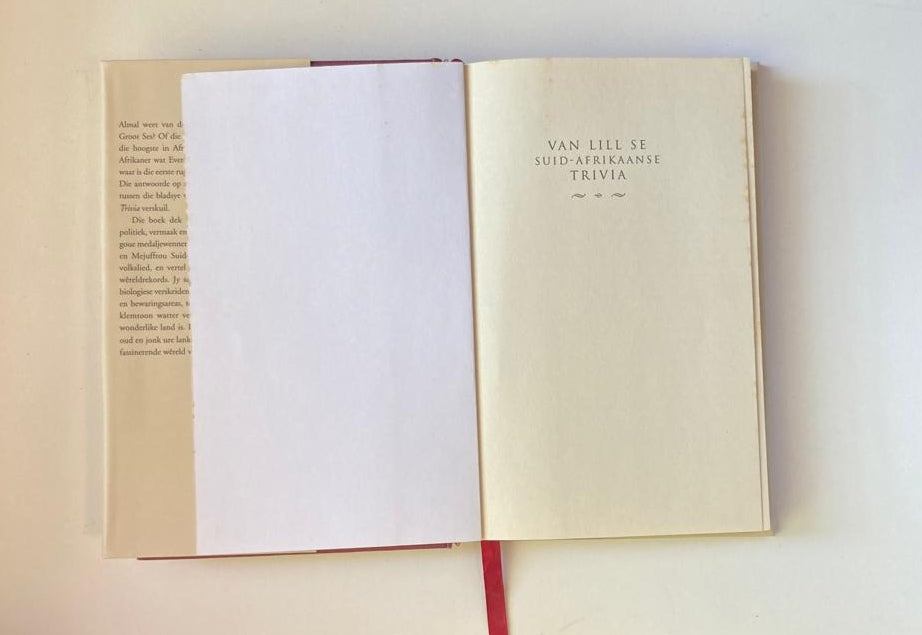 Van Lill se Suid-Afrikaanse trivia - Dawid van Lill (First edition)