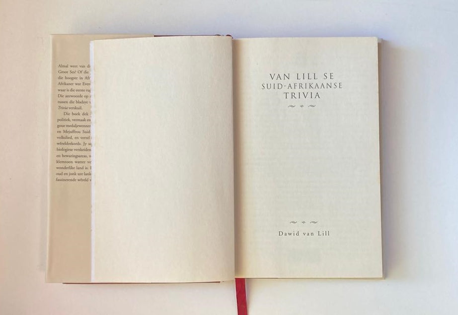 Van Lill se Suid-Afrikaanse trivia - Dawid van Lill (First edition)