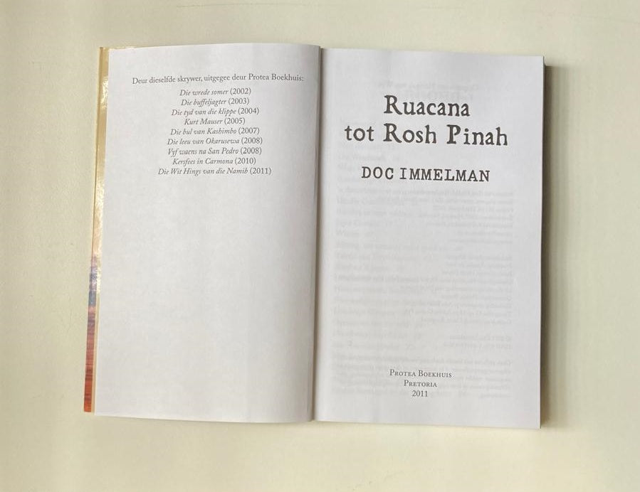 Ruacana tot Rosh Pinah - Doc Immelman (First edition)