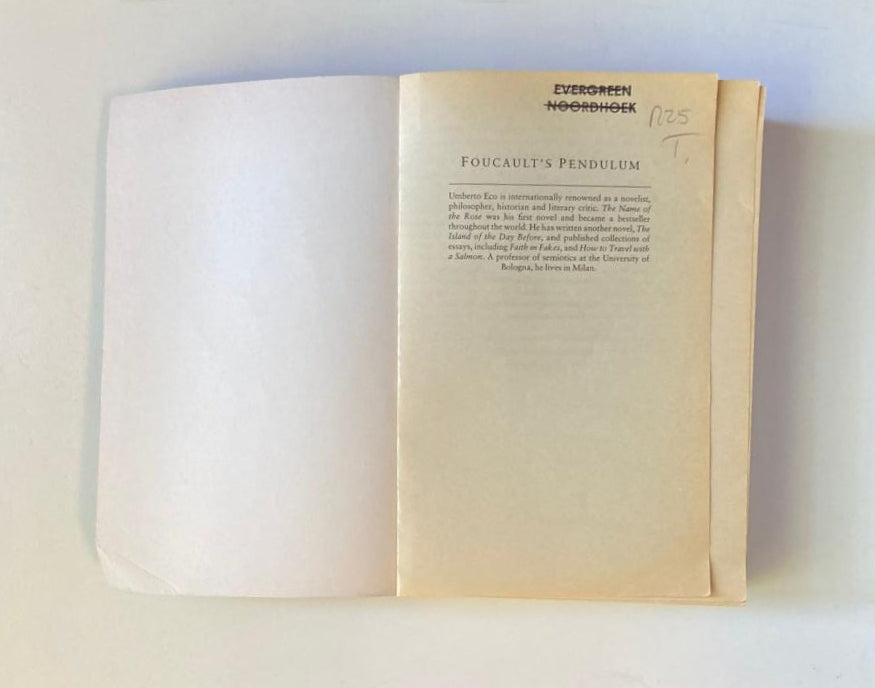 Foucault's pendulum - Umberto Eco