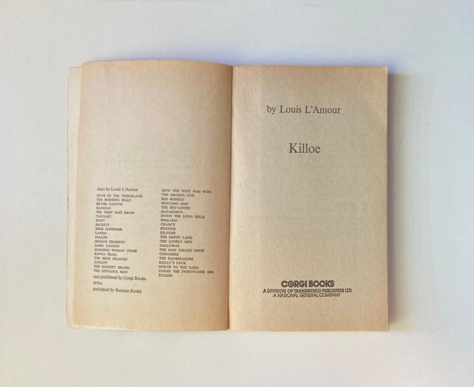 Killoe - Louis L'Amour