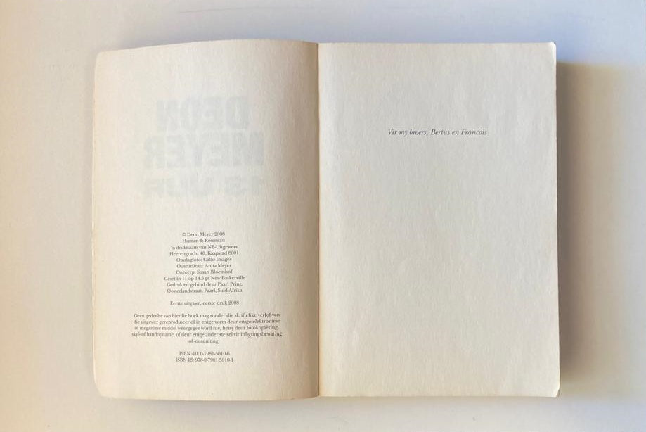 13 uur - Deon Meyer (First edition)
