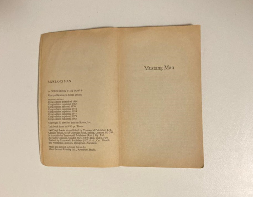 Mustang man - Louis L'Amour (The Sacketts #13)