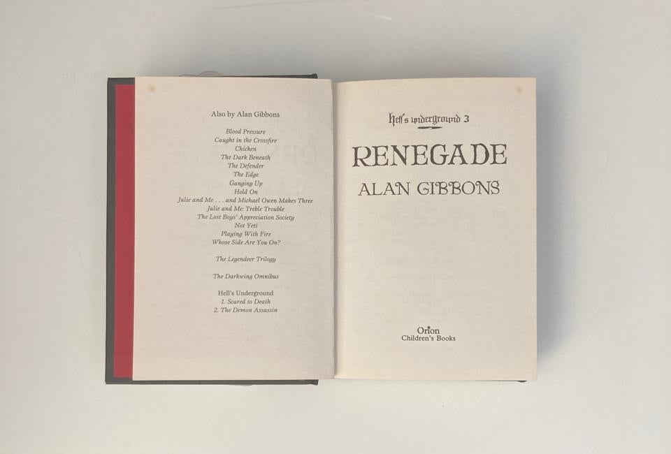 Renegade - Alan Gibbons (Hell's Underground #3)