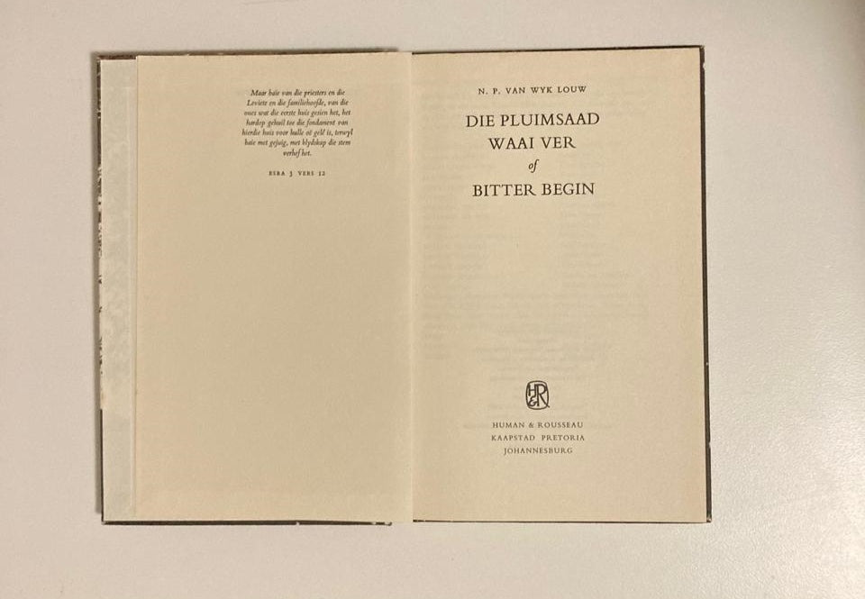 Die pluimsaad waai ver - N.P. van Wyk Louw
