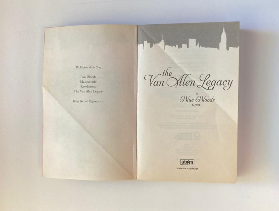 The Van Allen legacy - Melissa de la Cruz (Blue Bloods #4)