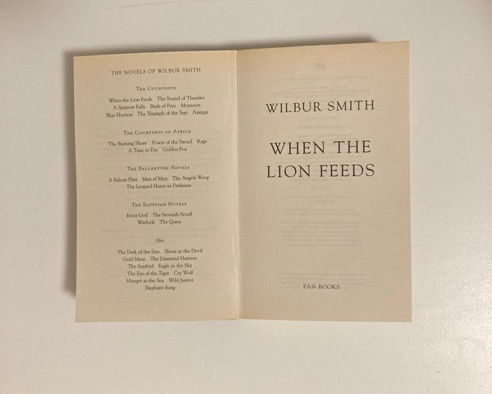 When the lion feeds - Wilbur Smith (The Courtneys #1)
